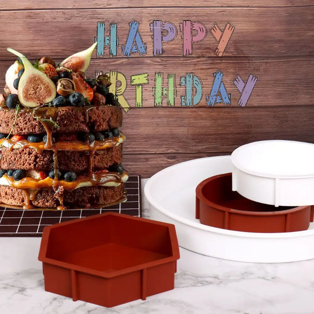 

Силиконовые инструменты для выпечки «сделай сам», большая форма для пудинга, квадратная круглая форма в форме сердца для кекса, лоток для Ма...