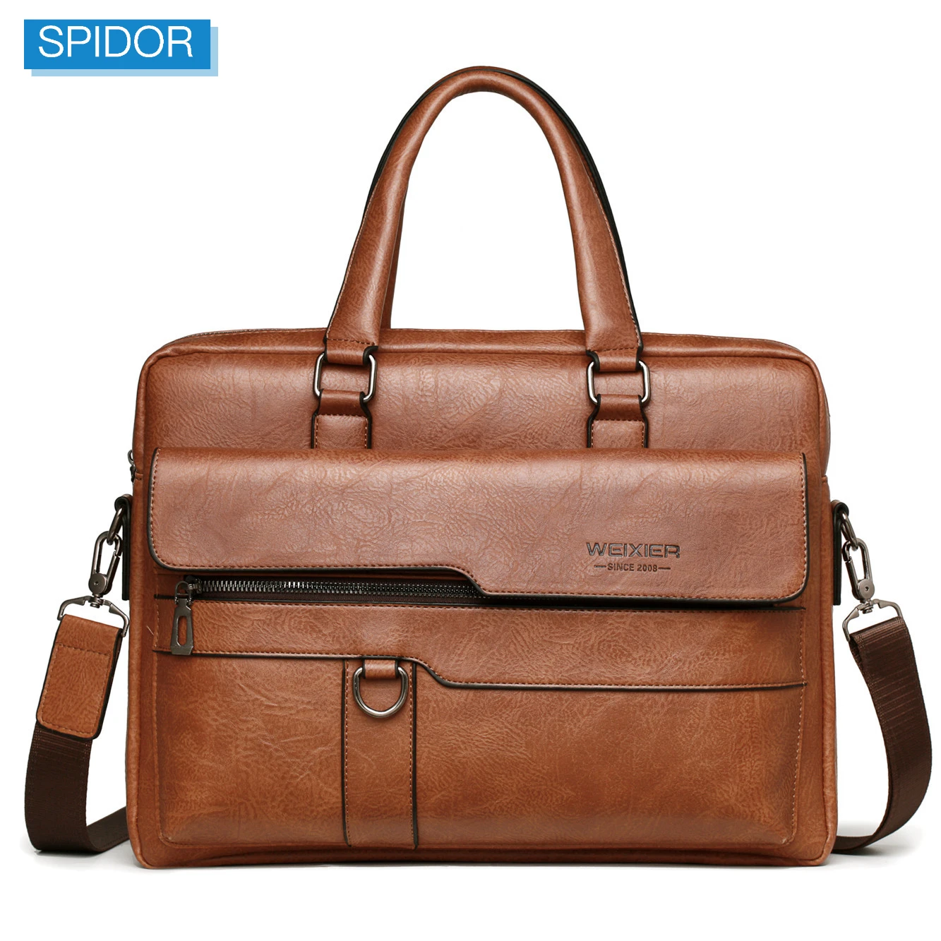 2023 Men Briefcase Bag High Quality Business Famous Brand PU Leather Shoulder Messenger Bags Office Handbag 14 inch Laptop bag