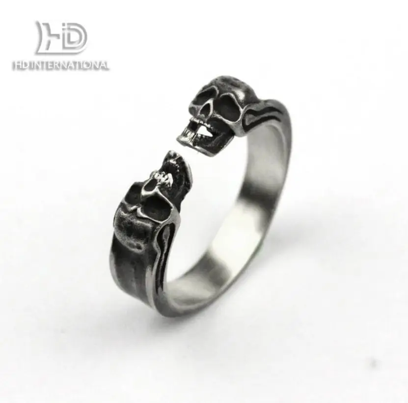 Серебряное кольцо с черепом s925 серебряное для изготовления ювелирных изделий