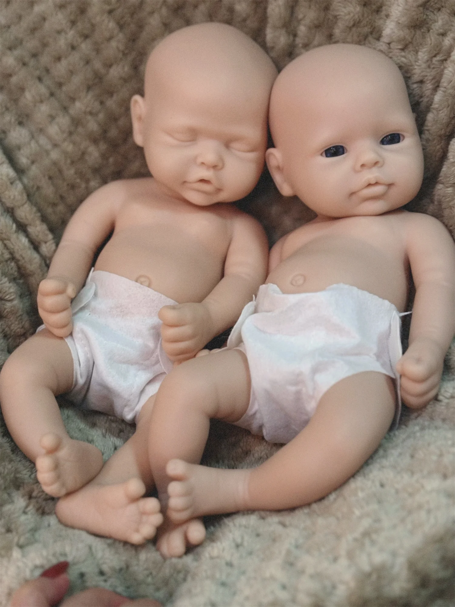 2 стиля/33 см неокрашенные однотонные Bebe Reborn Girls моющиеся куклы для маленьких