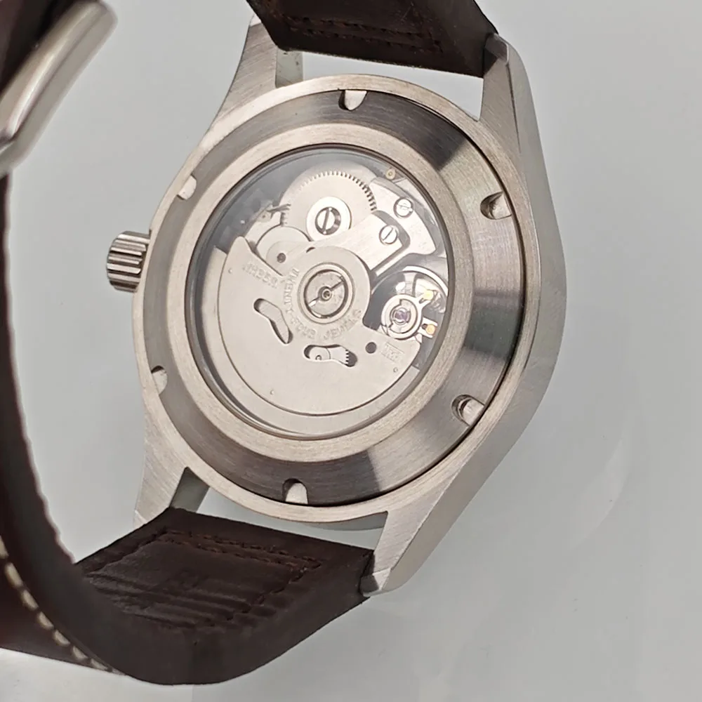 Мужские часы Corgeut 36 мм/39 мм черные синие зеленые белые циферблаты серебристый PVD