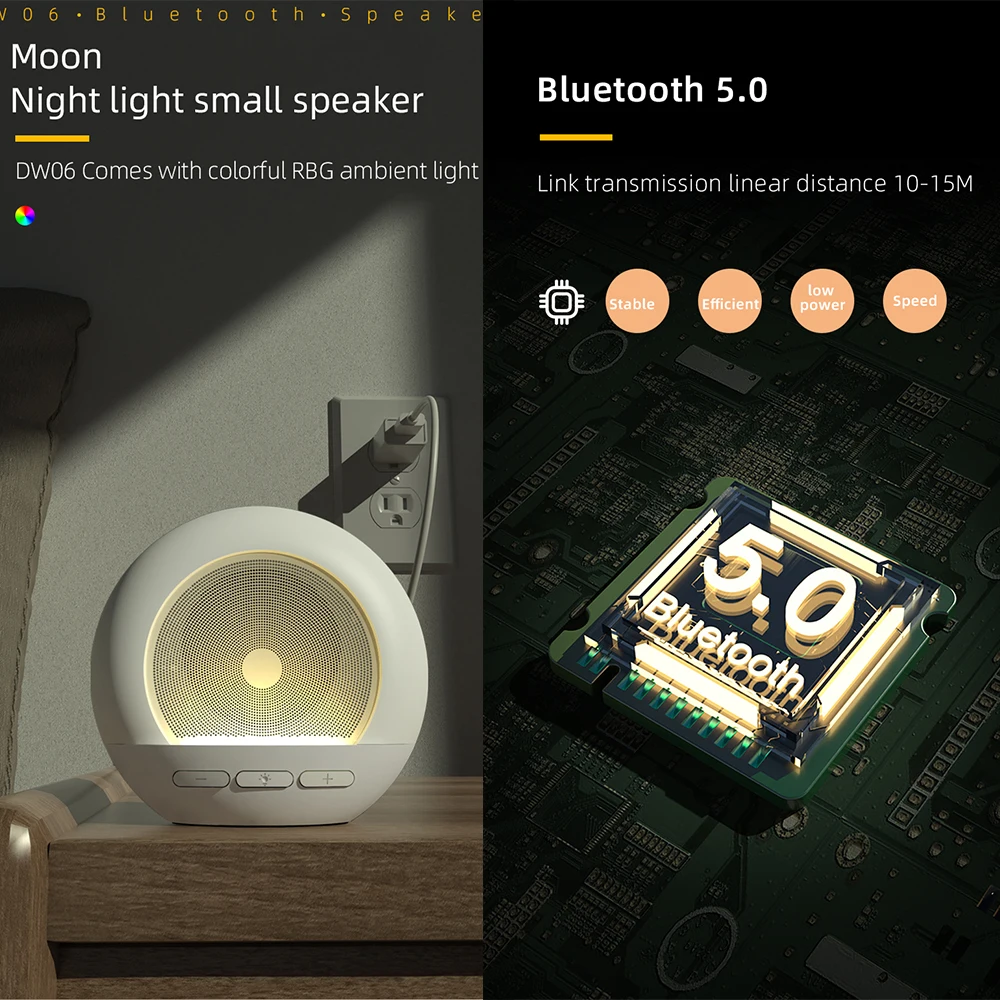 Беспроводная Bluetooth-колонка с подсветкой поддержка TF AUX