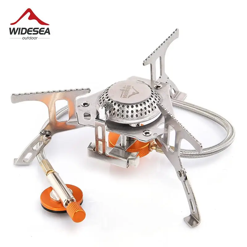 

Widesea Camping Gas Stove Outdoor Tourist Burner Strong Fire Heater Tourism Cooker Survival Furnace Supplies Equipment Picnic