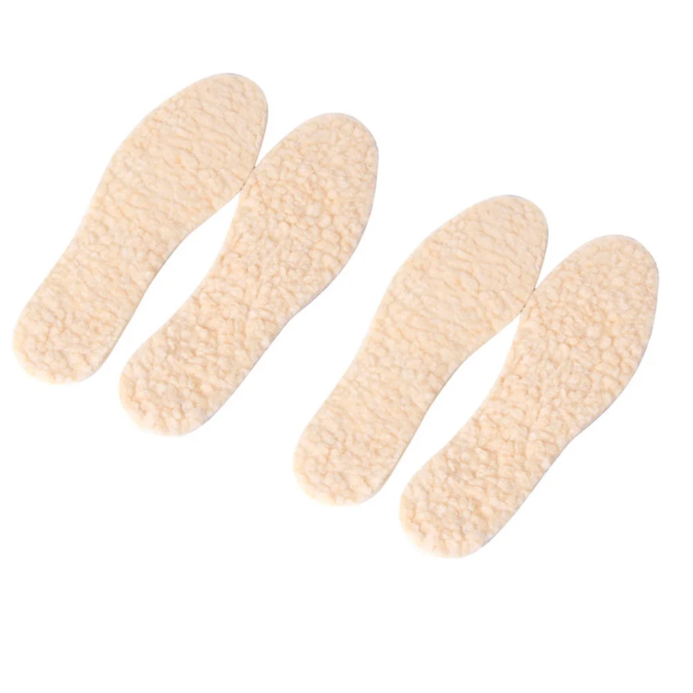 

2 Pairs Accessories Fur Insole Child Kids Insoles Autumn Shoe Bottom Emulsion Latex