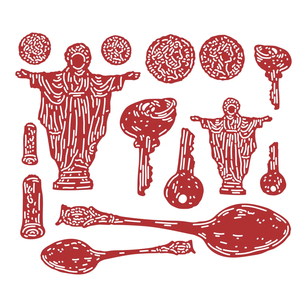 

Spoon Doll Metal Cutting Die Craft Embossing Make Paper Greeting Card Making Template Diy Handmade 2022 New Hot