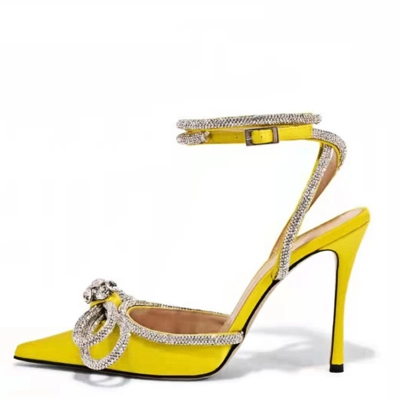 

Женские атласные туфли-лодочки, элегантные босоножки на высоком каблуке, дизайнерская обувь для выпускного, размер 42, лето 2023