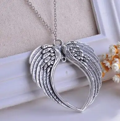 Винтажный Готический Сверхъестественный Пентаграммы Большие Крылья Ангела Крест Звезда Сердце Ожерелье Подвеска Для Женщин Хип-хоп Ювелирные Изделия Бижутерия Подарок.