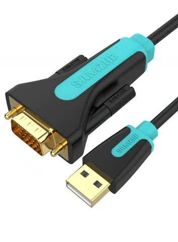 Кабель-переходник SAMZHE USB 2,0/RS-232 DB9 9pin, FTDI, длина 1,5 м, поддержка WIN10