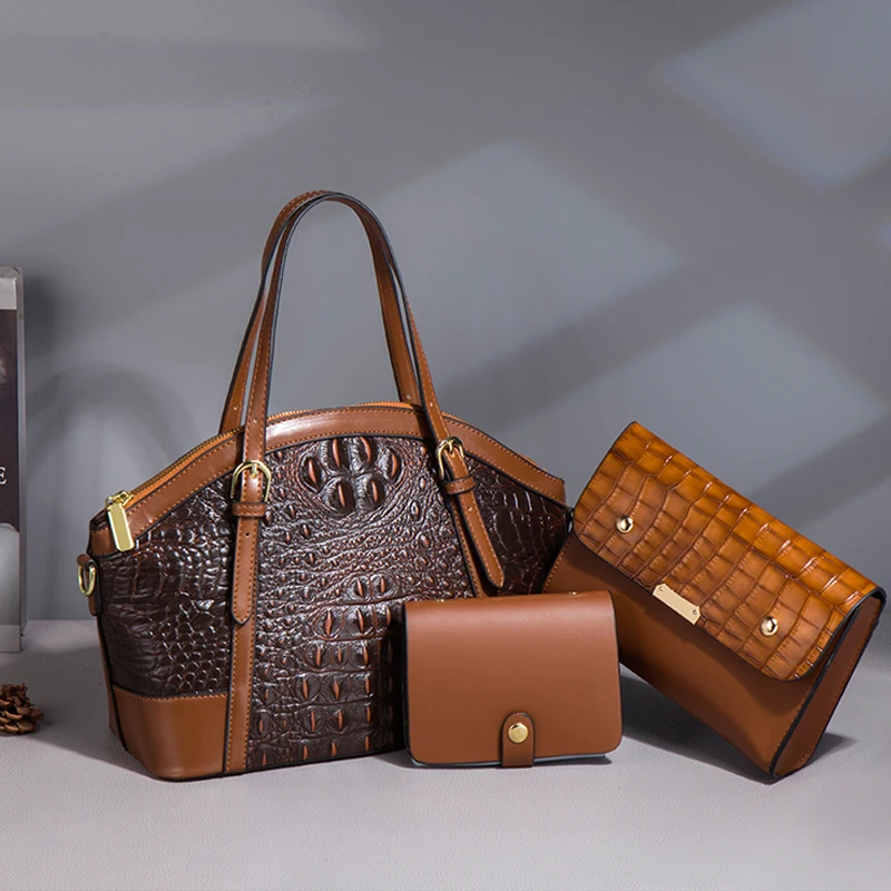 Новинка 2022 женские сумки коричневая сумка из ракушки аллигатора модная черная в