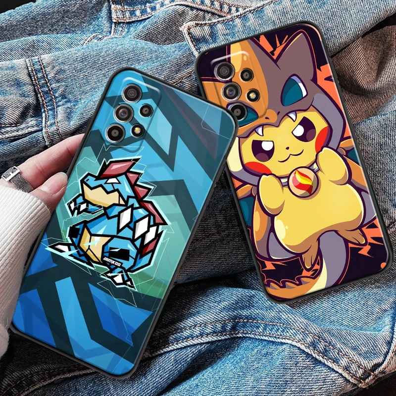 

Bandai Pokemon For Samsung A52 A72 4G 5G Phone Case Carcasa Silicone Cover Funda