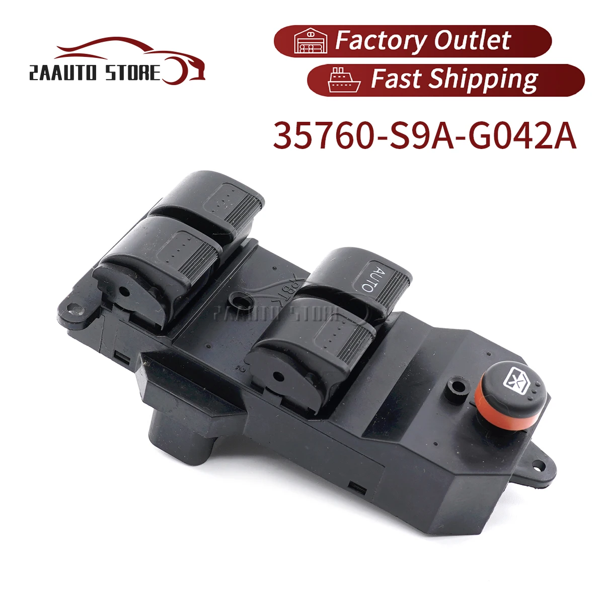 

35760-S9A-G042A For Honda CRV CR-V 2002-2006 Civic 2001-2005 Front Left Driver Side Window Control Switch Car Parts 20Pins