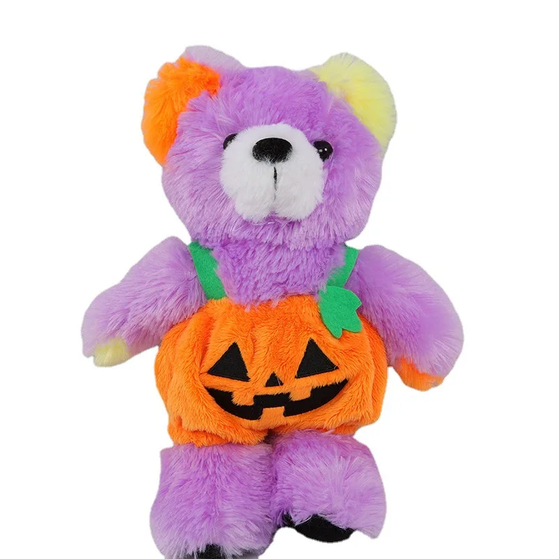 

Halloween Plush Hello Colorful Pumpkin Gift Cute Bear Doll Little Devil Creative Pumpkin Holiday Peluche Toy Gift for Kids
