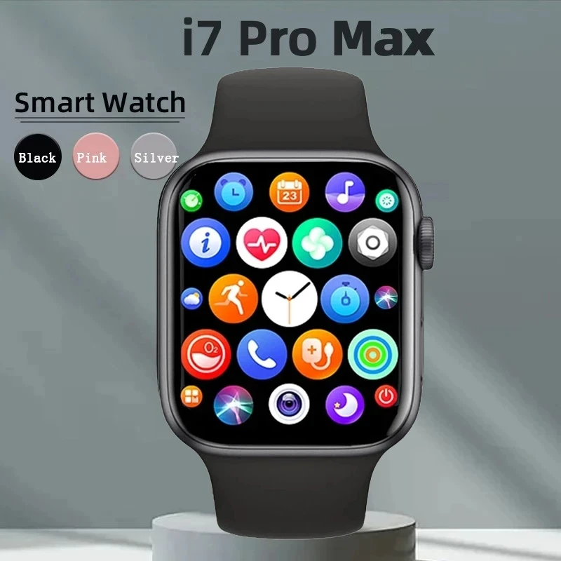 

for Apple Smartwatch I7 Pro Max Series 7 Phone Call Custom Watch Face Sport Waterproof Women Man Wireless Charging Wristwatch