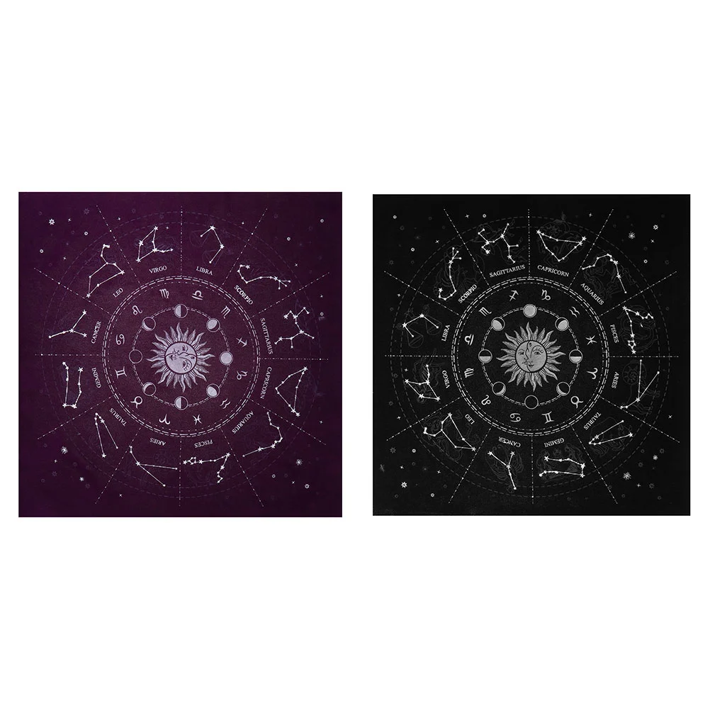 

Скатерть Таро, скатерть, коврик для гадания, стол на стену, алтарь, созвездия, созвездия, подвесная фланелевая Астрология