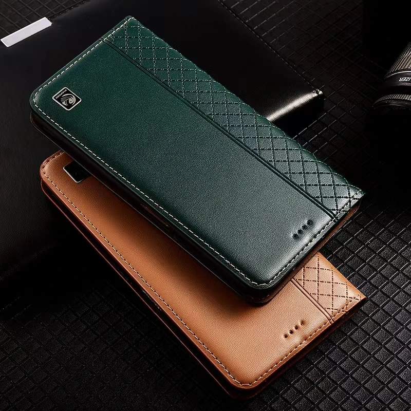 Чехол Nappa из натуральной кожи с откидной крышкой для телефона Huawei Y6S Y5P Y6P Y7P Y8P Y9S