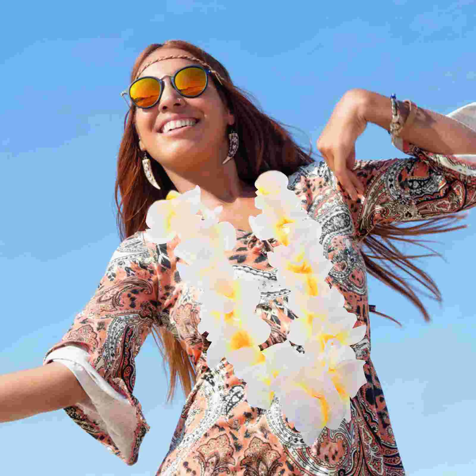 Гавайский орнамент гавайская гирлянда из леев декоративные венки для вечеринок