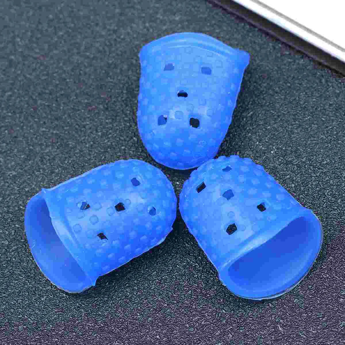 

3 Pcs Finger Bandaids Tip Fidget Slug Toys Trichotillomania Silicone Toys Finger Guard Thumb Protector Envelope Moistener
