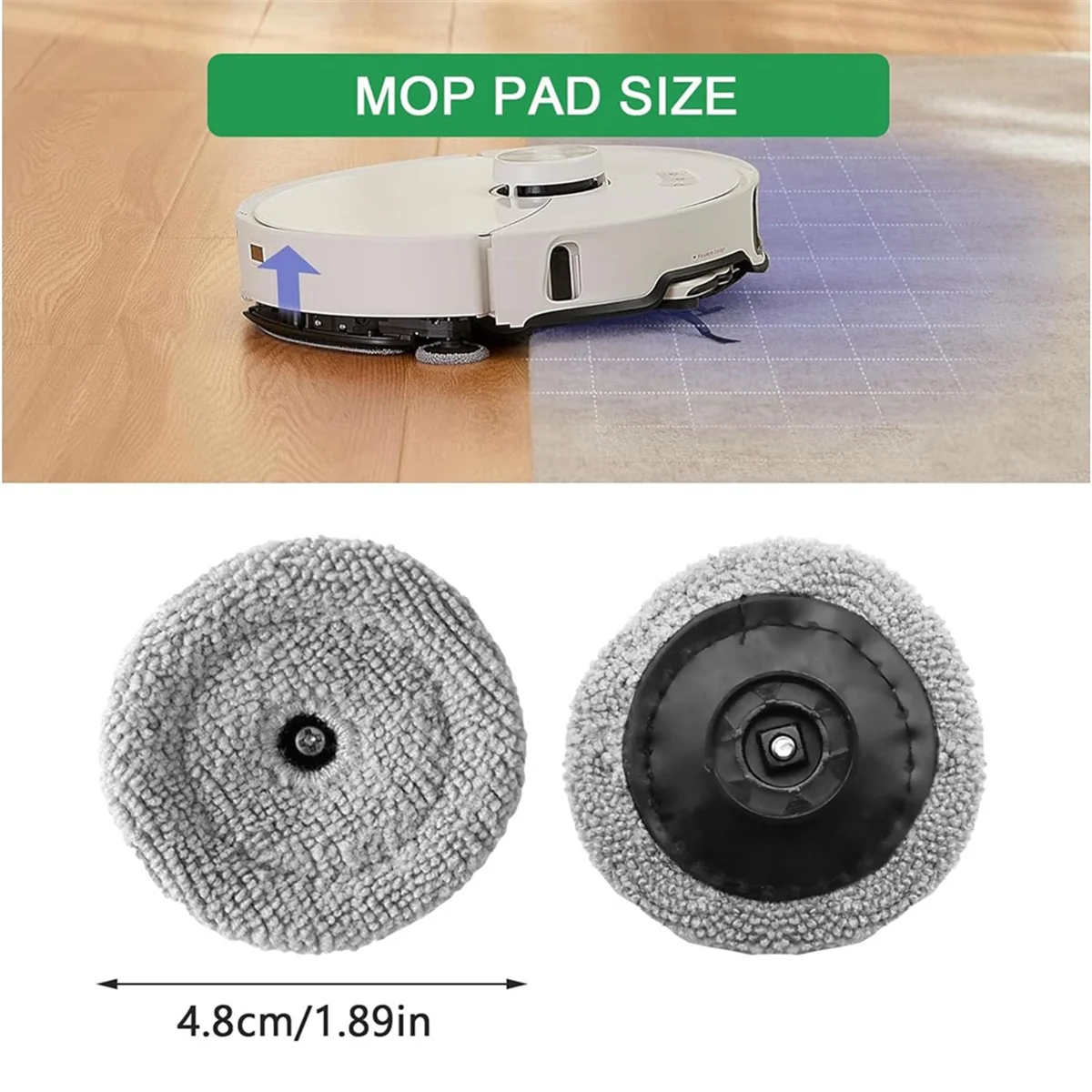 Запасная часть тряпок для швабры с краями робота-пылесоса Roborock S8 MaxV Ultra подушечки