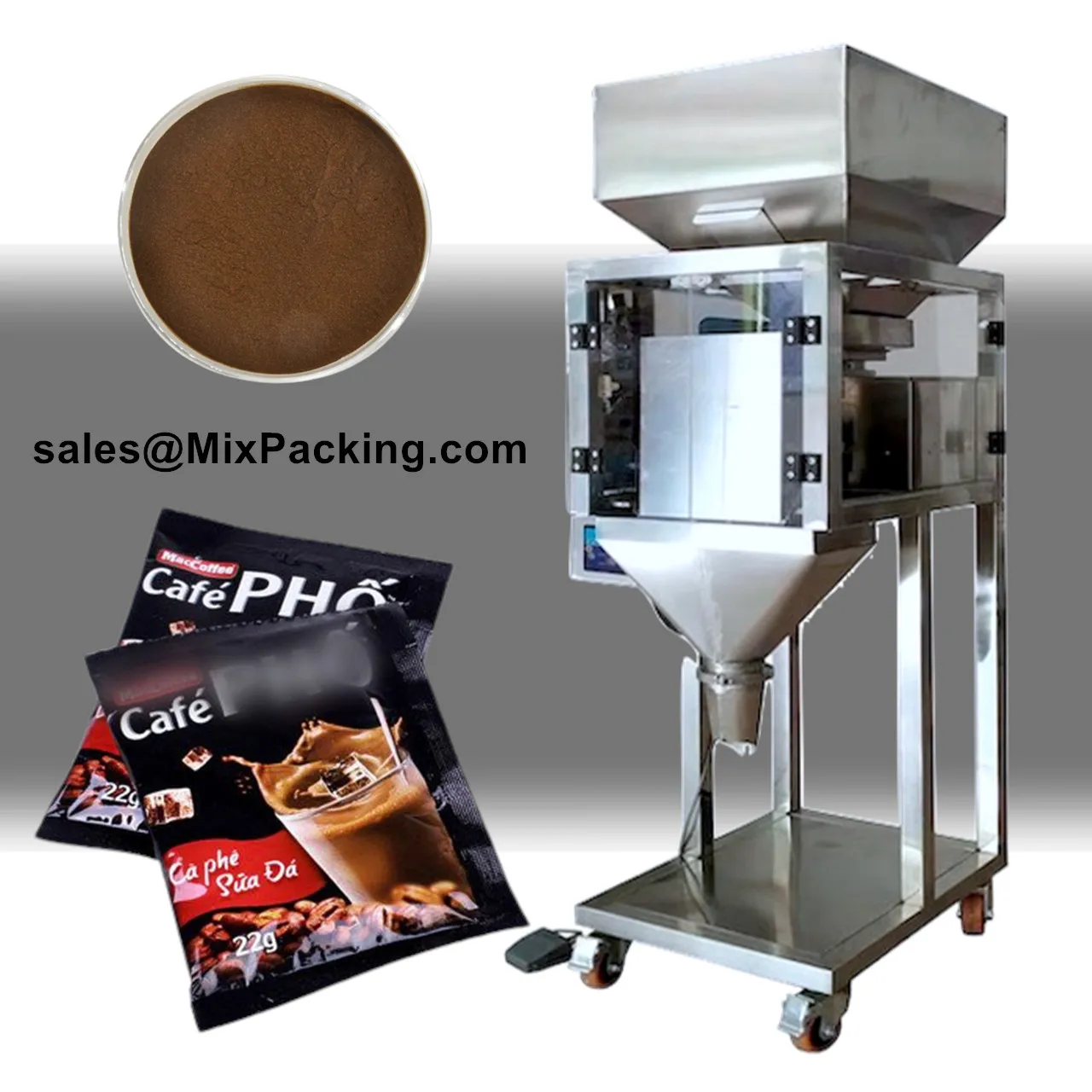 

4 Heads Linear Weigher Sugar Granule Filling Machine for Rice Nuts Dumplings