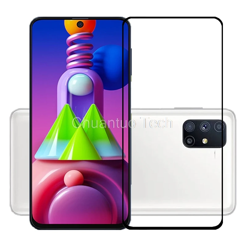 

Защитная пленка с полным покрытием экрана для Samsung Galaxy M51 M515, устойчивая к царапинам, защитная пленка, закаленное стекло