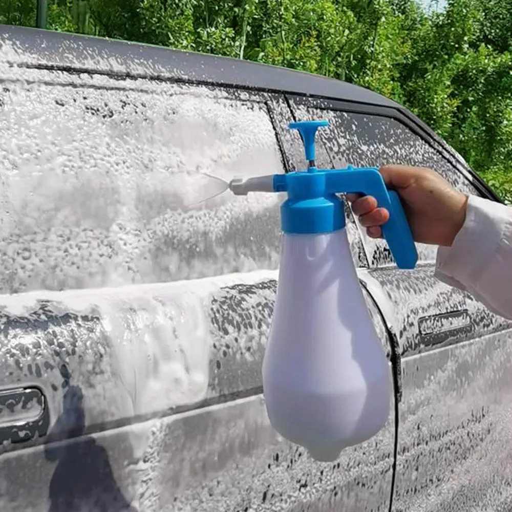 1.8L Hand Pump Foam Sprayer Hand Pneumatic Foam Cannon Snow Foam Car Garden Wash Spray Bottle Window Cleaning Tools