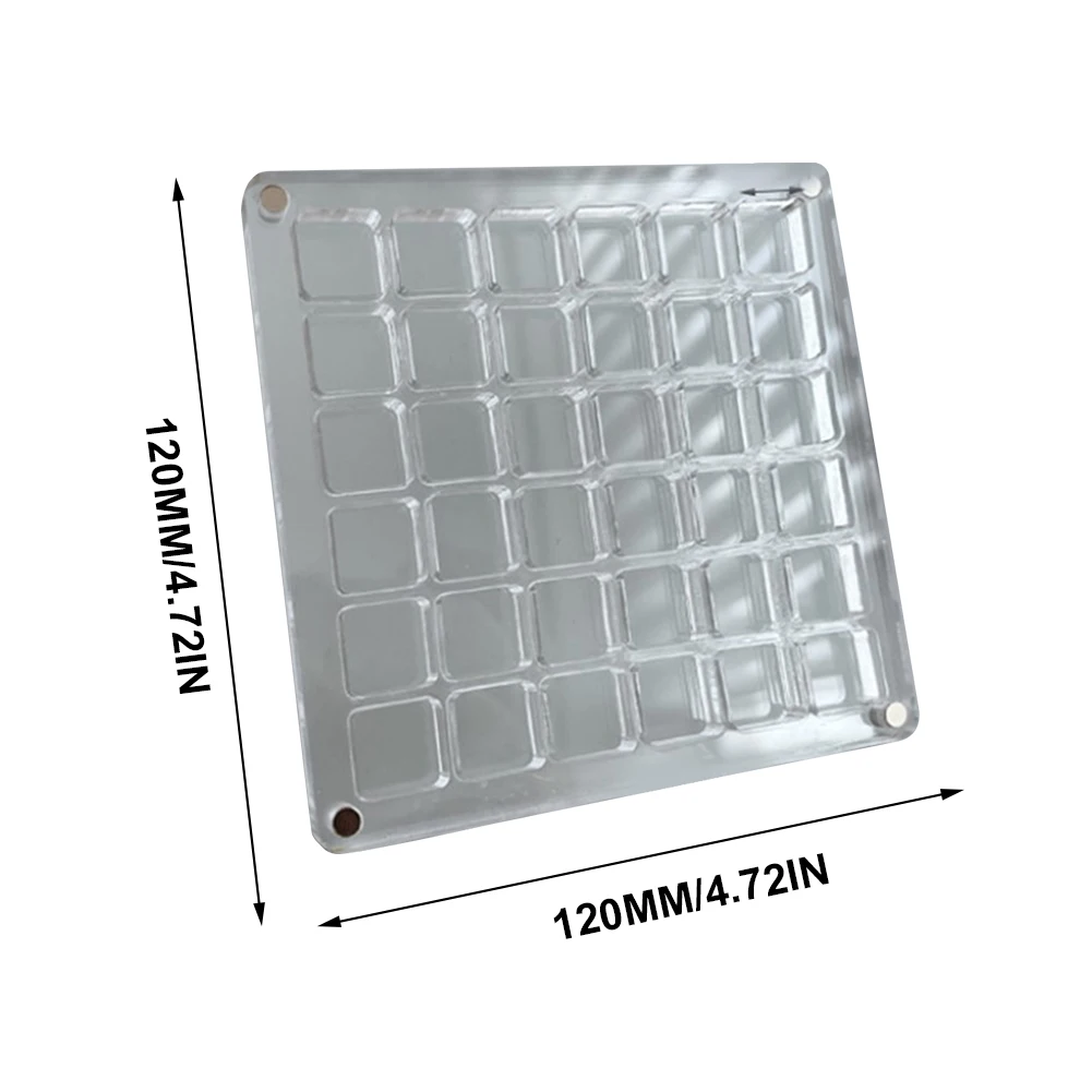 Акриловая магнитная коробка для хранения ракушек декоративная 36/64 сетки витрина