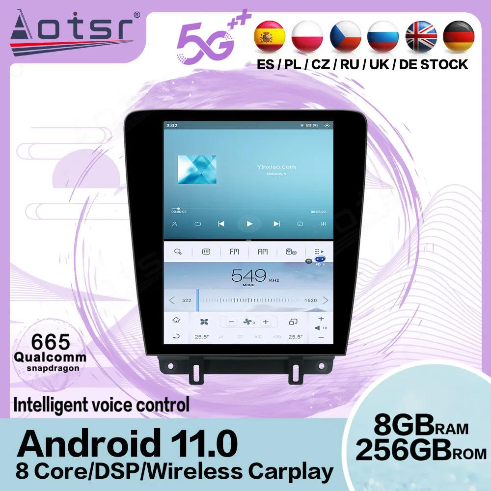 

Qualcomm Tesla Screen Multimedia Stereo Android 11 Player For Ford Mustang 2010 2011 2012 2013 2014 GPS Radio Receiver Head Unit