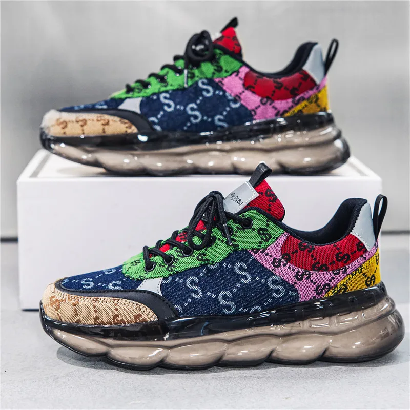 

Luxury Designer Shoes Men Street Style Platform Sneakers Fashion Brand Men Chunky Shoes Tenis Colorful Casual Sneakers for Men