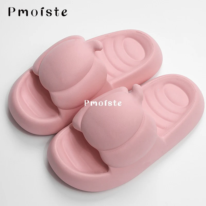 Slippers for Women Platform Cute Pumpkin Summer Shoes Woman Soft Designer Slides Non-slip 2023 New EVA Slipper Indoor