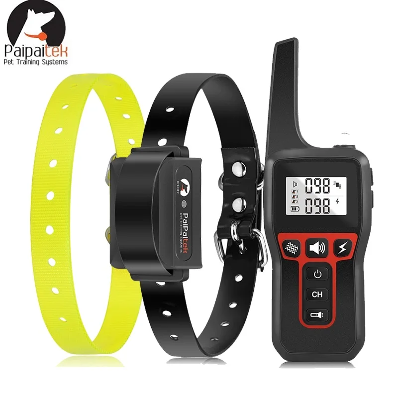 

Remote Training Collar Anti Barking Shock Collar for Small Medium Large Dogs 1100Yd Range Rechargeable Waterproof Receiver