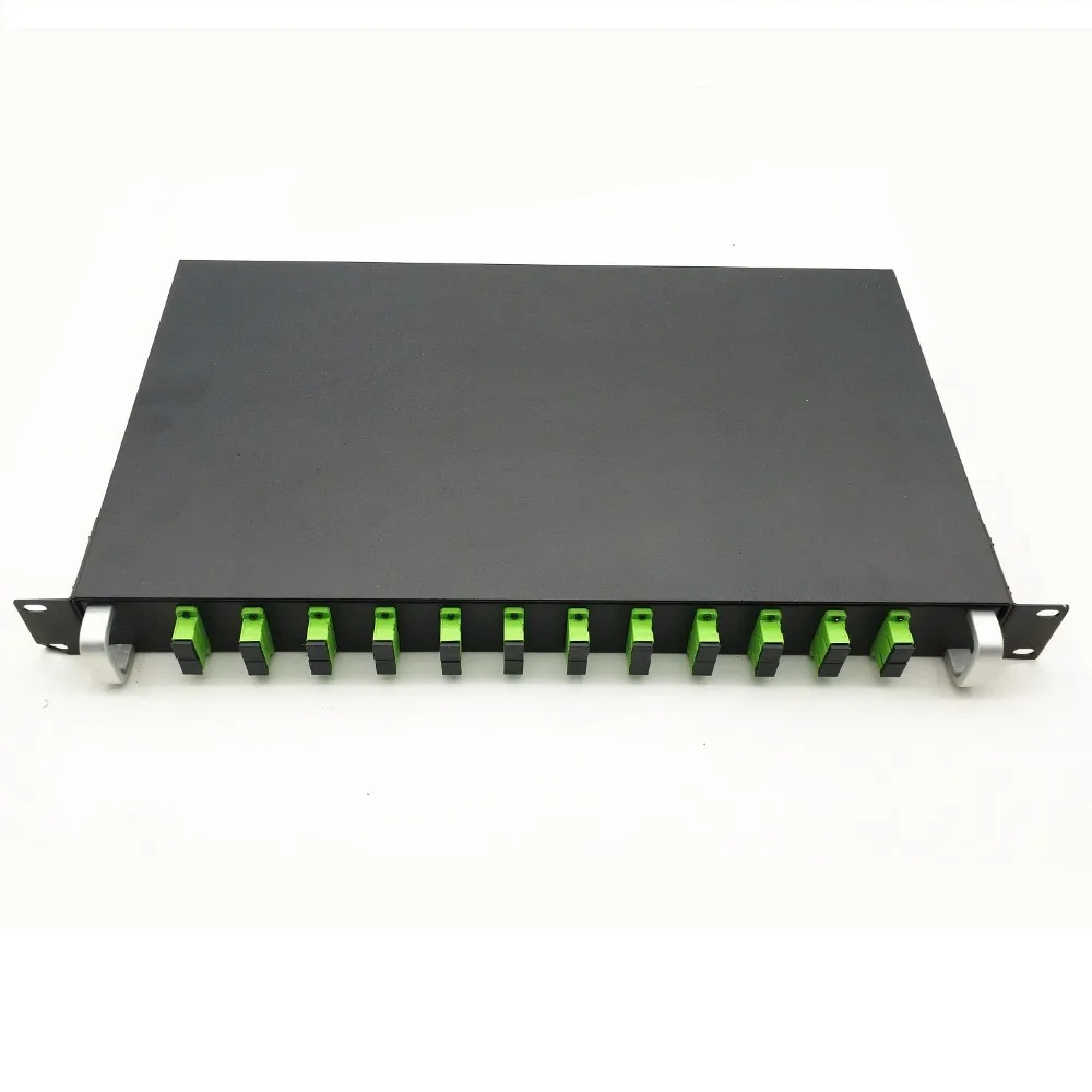 

24 Port 1U 19 inch Fiber Patch Panel SC 24 port with adapter and fiber pigtail 24 port fiber optic patch panel