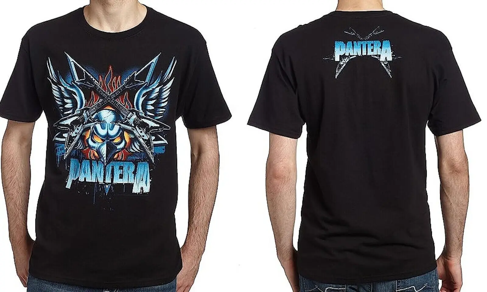 PANTERA cd lgo гитара DEAN с крыльями официальная рубашка маленькая Новая фотография