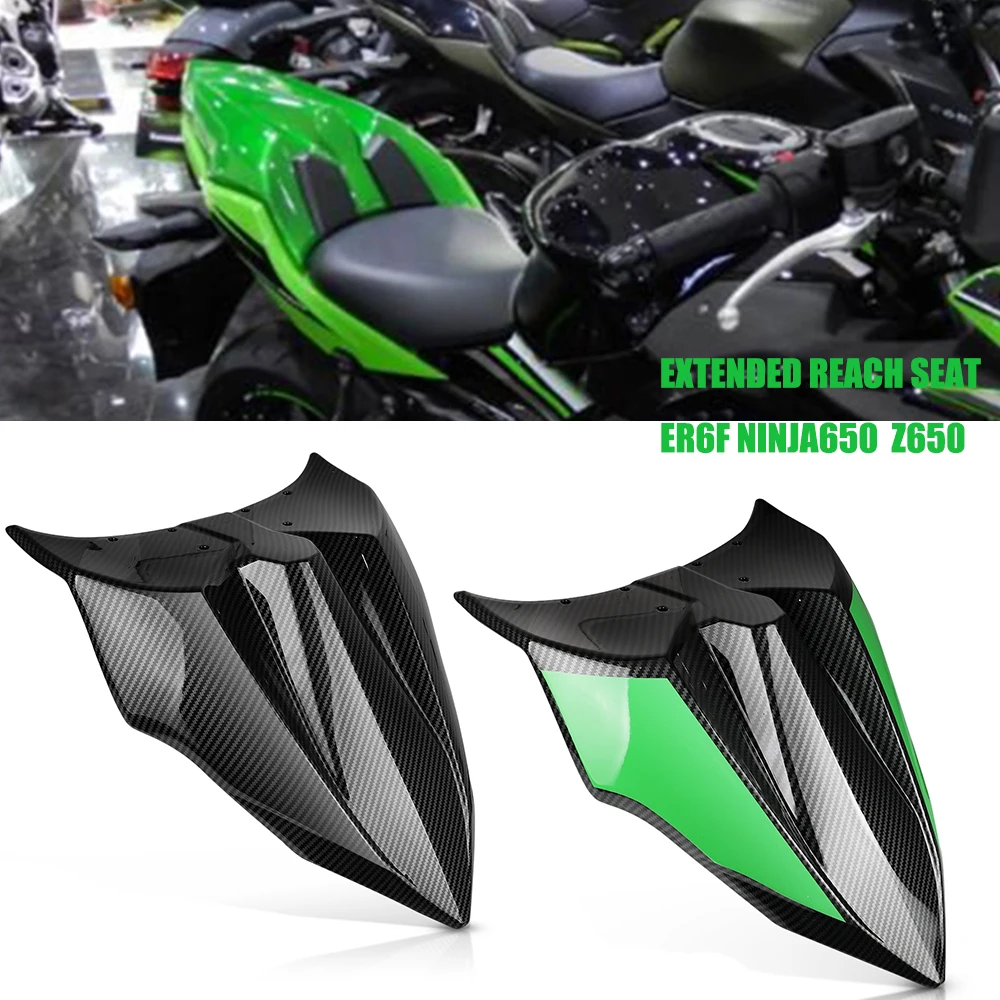 

Seat Cover For Kawasaki Ninja 650 2019 2018 2017 Carbon fiber Rear Passenger Hump Fairing Cowl Z650 ER6F Ninja650 Accessories