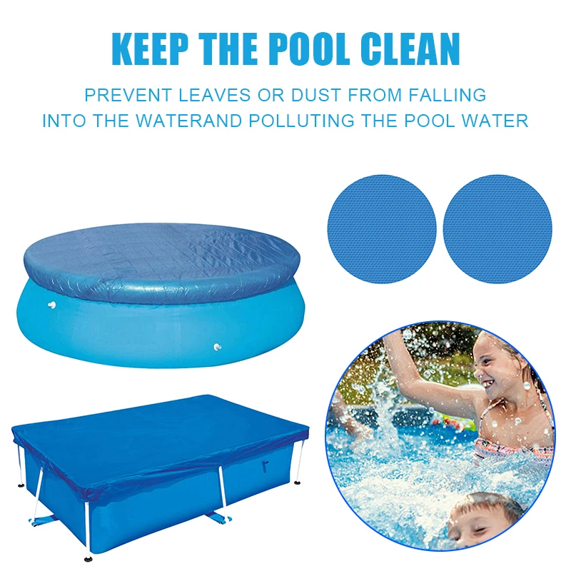 

Waterproof Bubble Wrap Protector Cover Above Ground Pools Accessories for 300/244/183/152/122cm Dustproof Swimming Round Pool