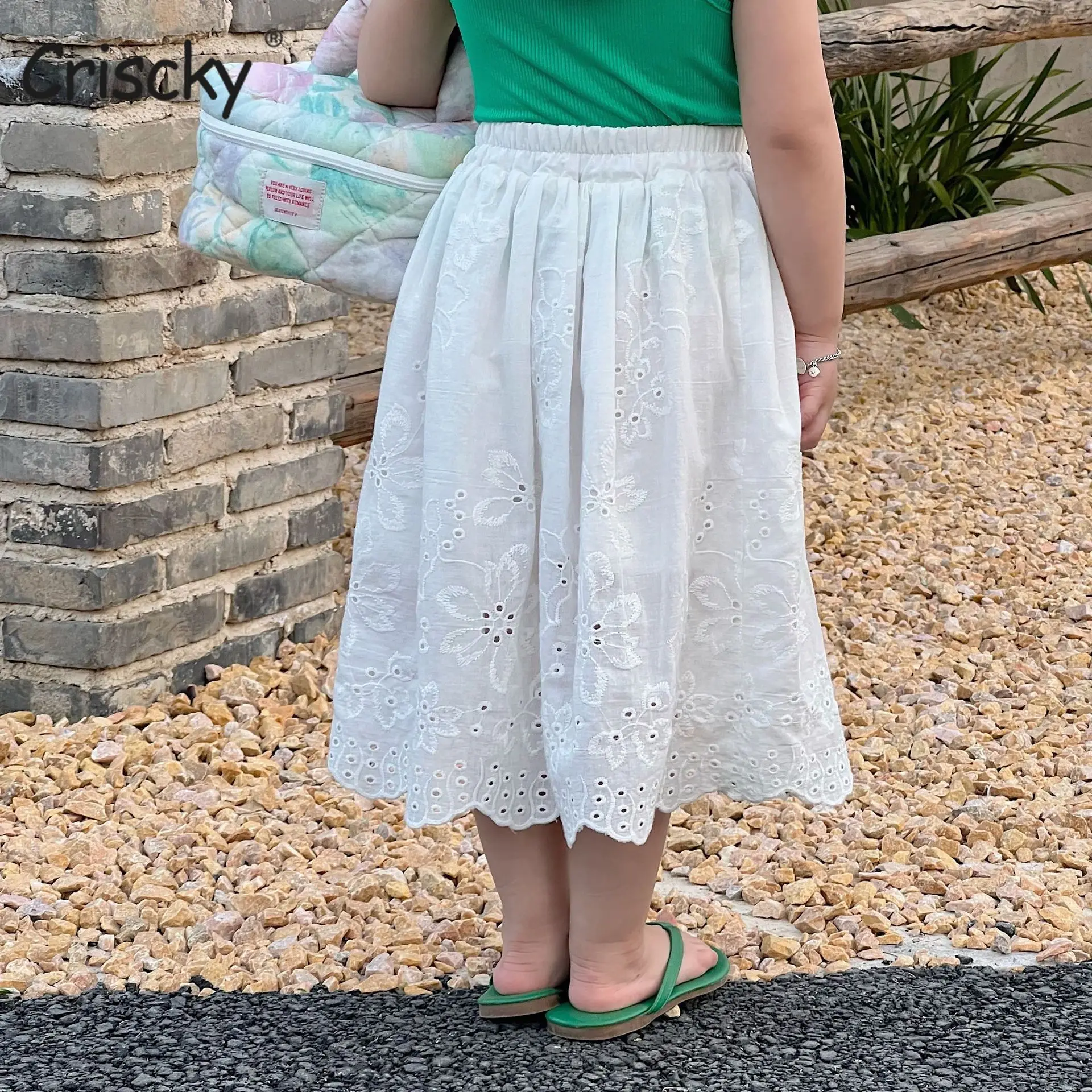 

Criscky Lace Girls Ruffle Skirt 2022 Summer New Toddler Baby Girl Casual Cute Children's Mini Skirts