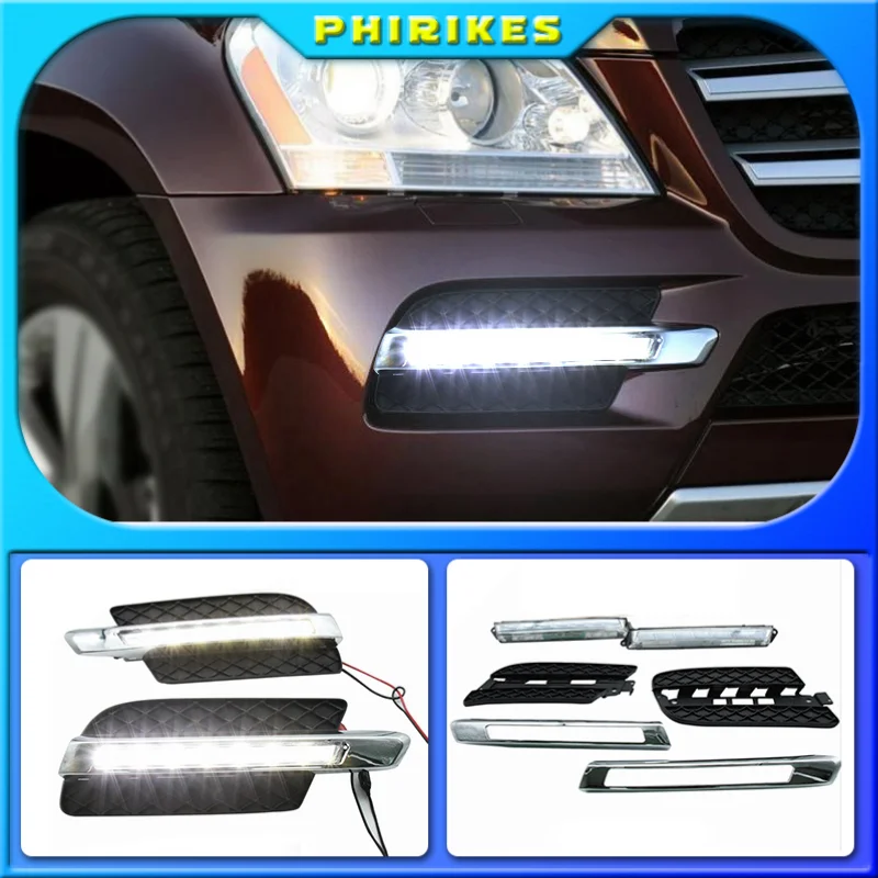 

1 пара левых и правых светодиодных противотуманных фар для Mercedes-Benz X164 X166 GL320 GL350 ML63