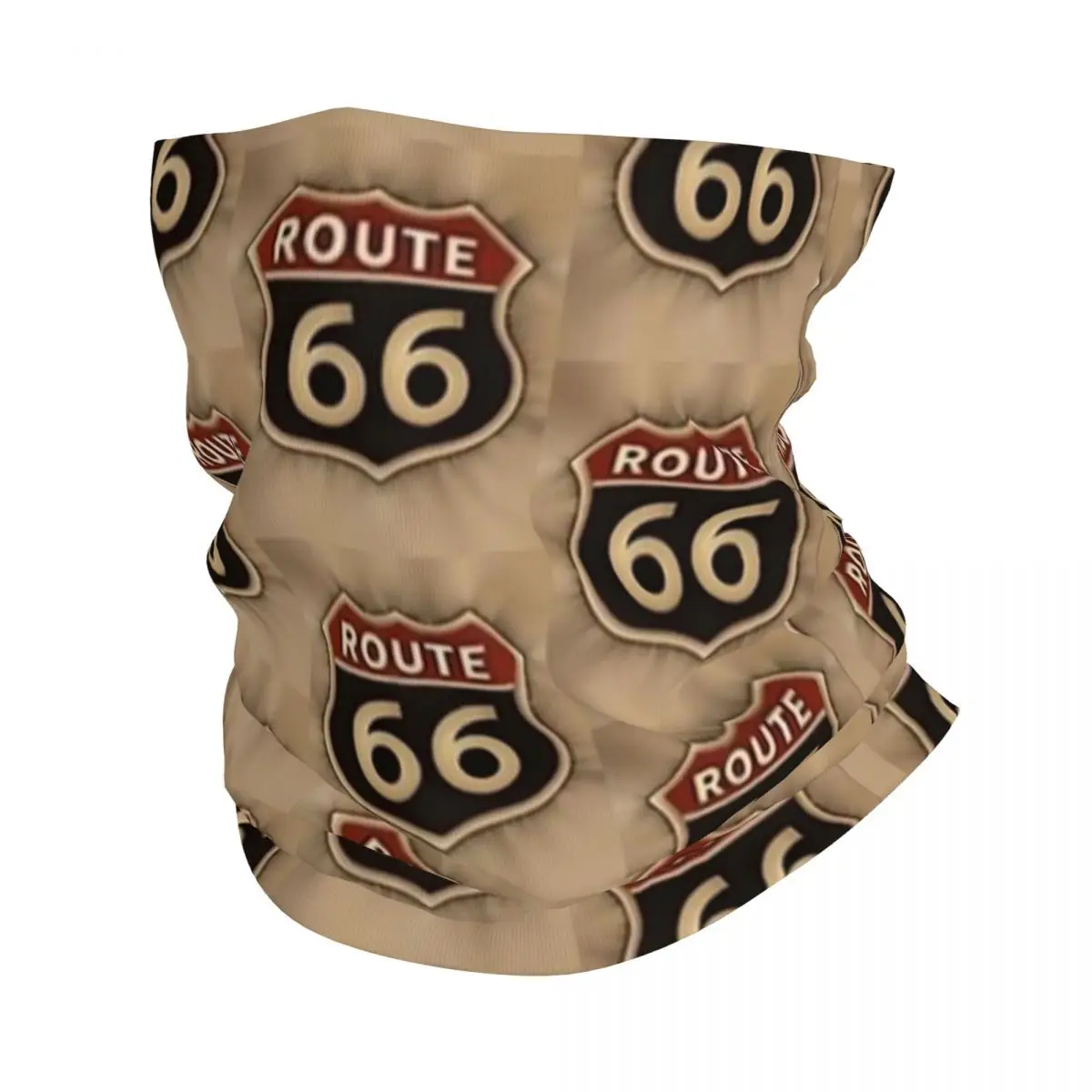 Бандана US Route 66 накидка на шею с принтом Американская дорога Балаклава лицевой