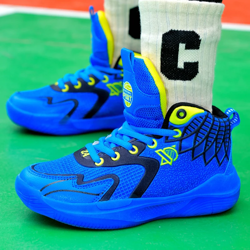 28-40# Comfortable Fashion Youth Outdoor Sport Footwear Children's Boys' Girls' Shoes School Sports Training Basketball Shoes