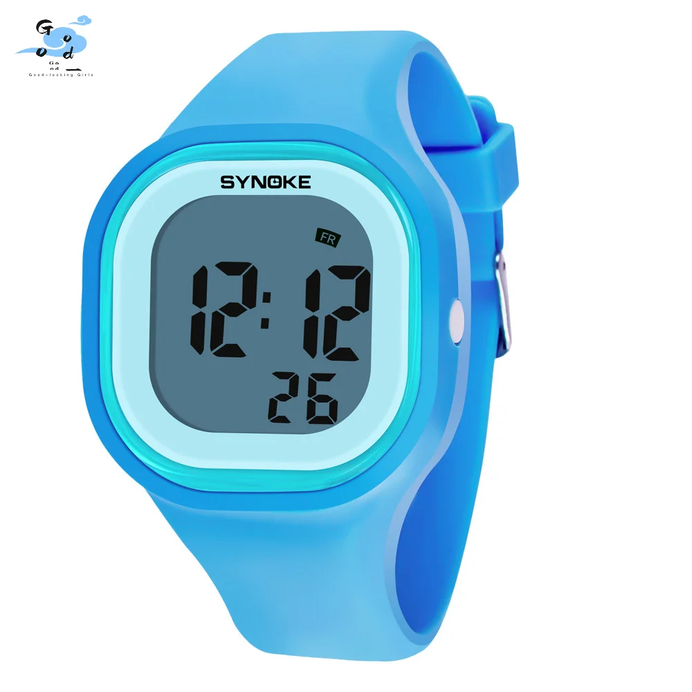 

Silicone Led Light Digital Sport Wrist Watch Kid Women Girl Men Boy Women'S Wristwatch Mechanical Watches Fashion Elegant
