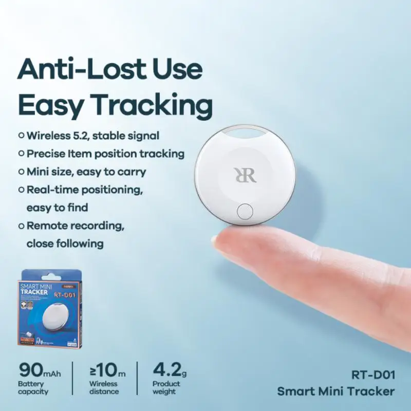 Smart Wireless Bluetooth Tracker Real Time Location Remote Recording Portable Anti-lost Device for Apple Android Universal