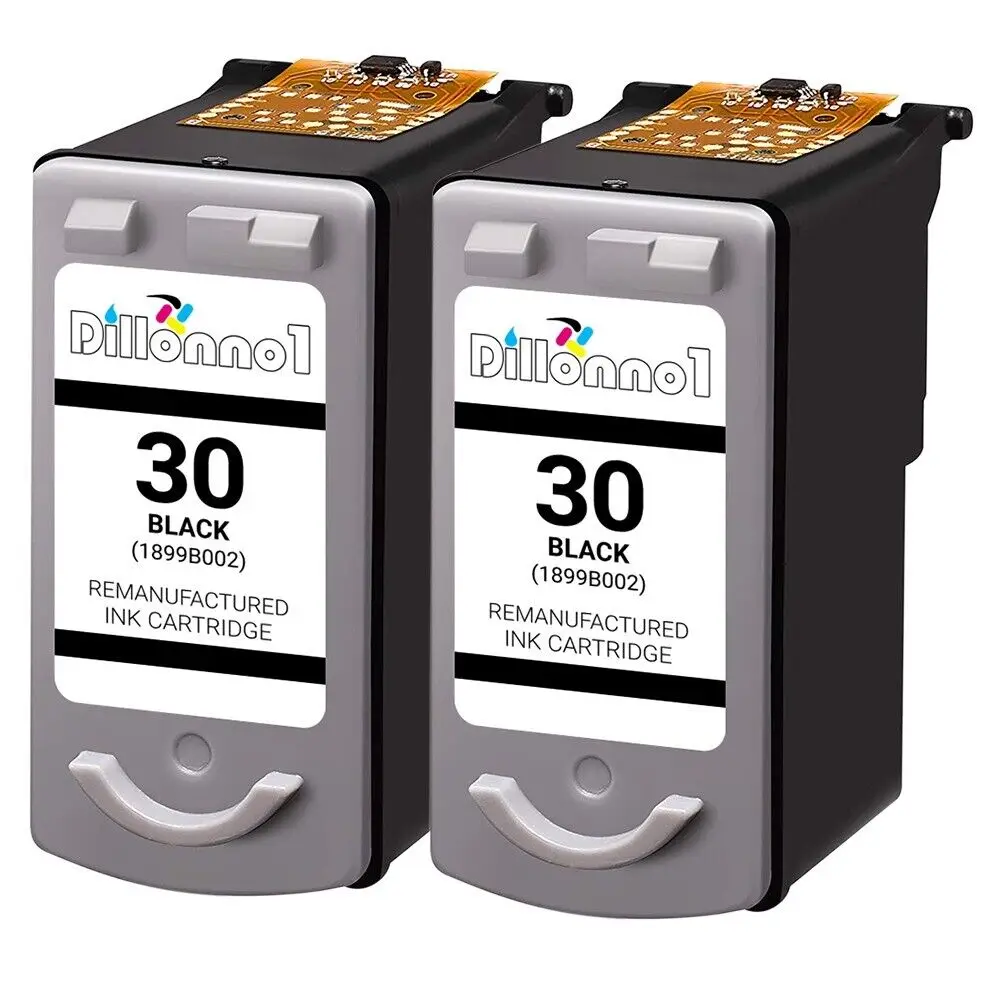 

2pk Compatible Canon PG30 Black Cartridge for Pixma iP1800 iP2600 MP140 MP190