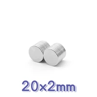 51015203050100pcs 20x2 mm round search magnet n35 permanent neodymium magnets disc 20x2mm rare earth magnet strong 202