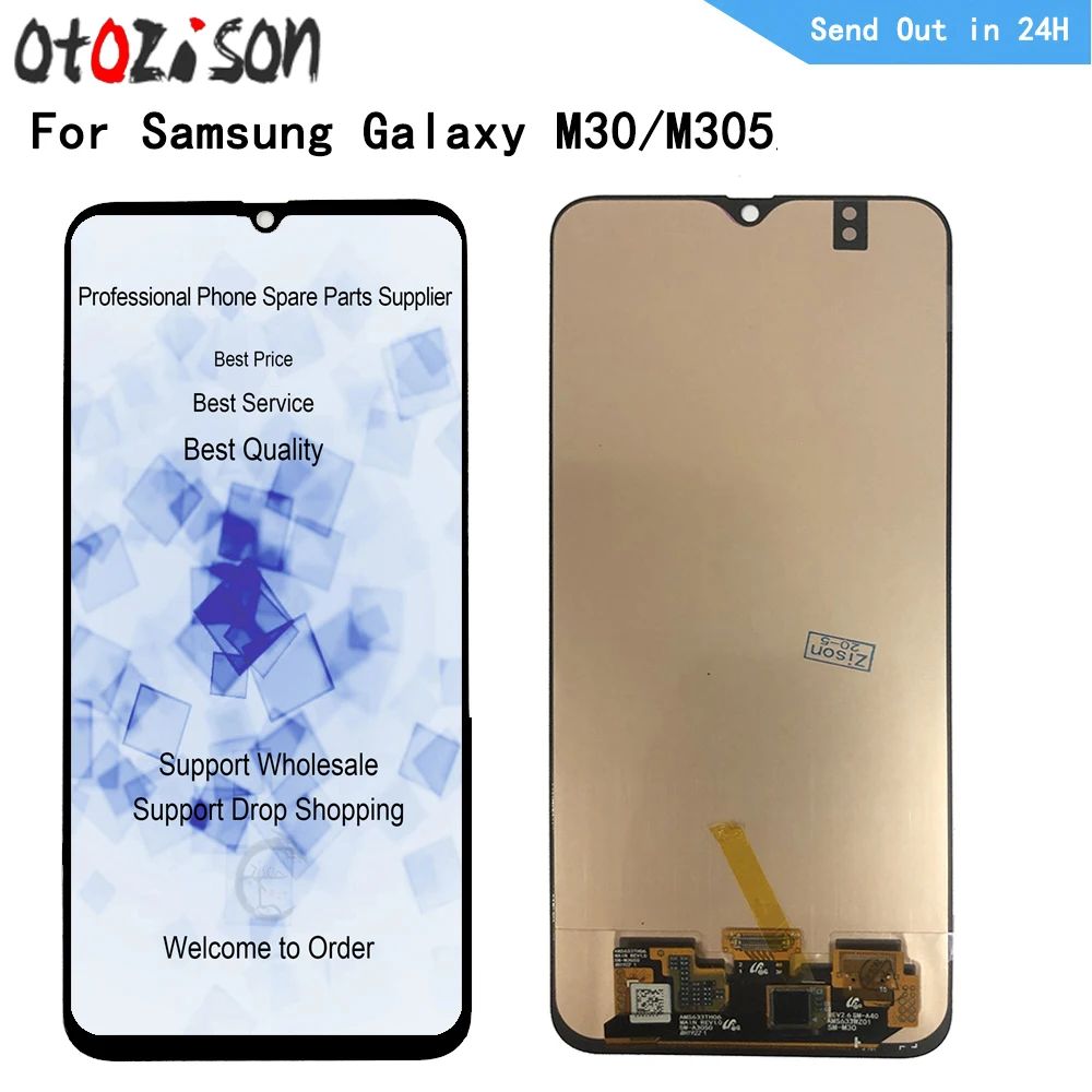 M305 ЖК-дисплей для Samsung Galaxy M30 SM-M305F M305FN M305G M305M Экран Сенсорная панель Дигитайзер с