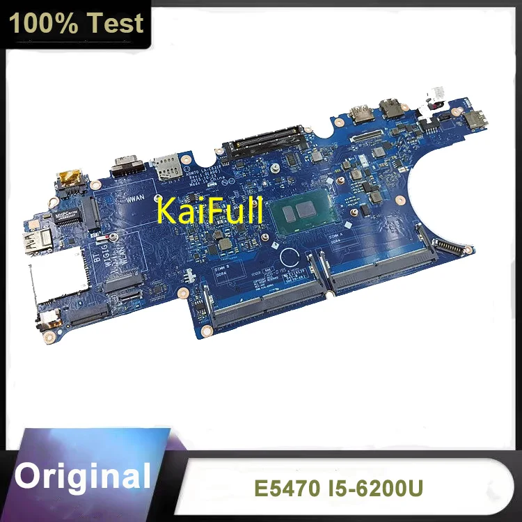 Материнская плата Aptop для Dell Latitude E5470 5470 с процессором i5-6200u DDR4 CN-0C0NC4 0C0NC4 LA-C631P 100%