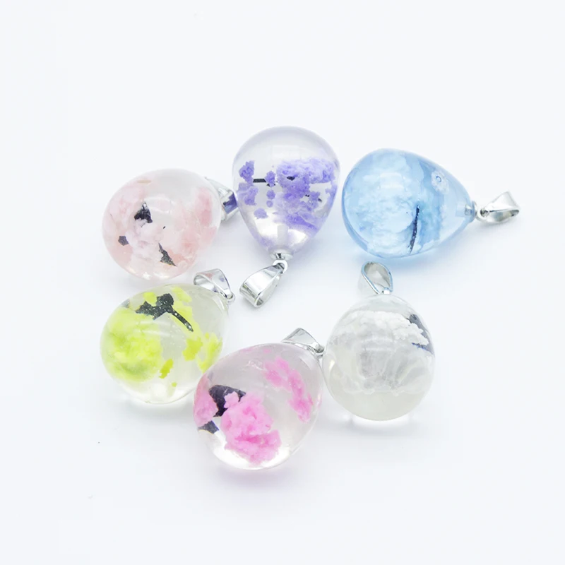 

10Pcs Charm Water Drop Shape Cloud Pendant Fashion Luminous Pendant For DIY Jewelry Making Necklace Bracelet Earring Accessories