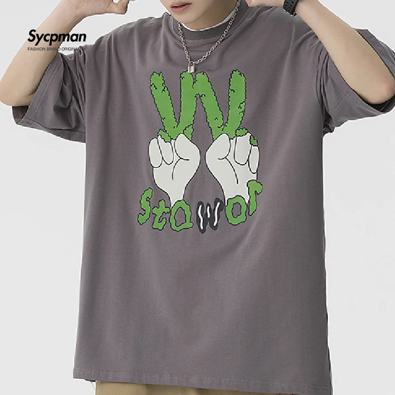 

2022 Summer Short Sleeve Thin Japanese Teenager Creative Round Neck T-shirt Summer