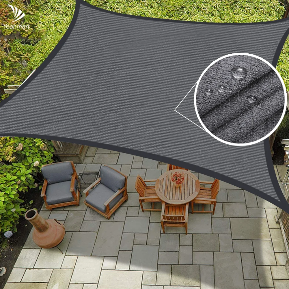 

Sun Shade Sail 4x3M 3x2M Sunshade Net Outdoor Awning Shade Cover 185GSM HDPE UV Block for Patio Shading Gazebo Canopy Tent