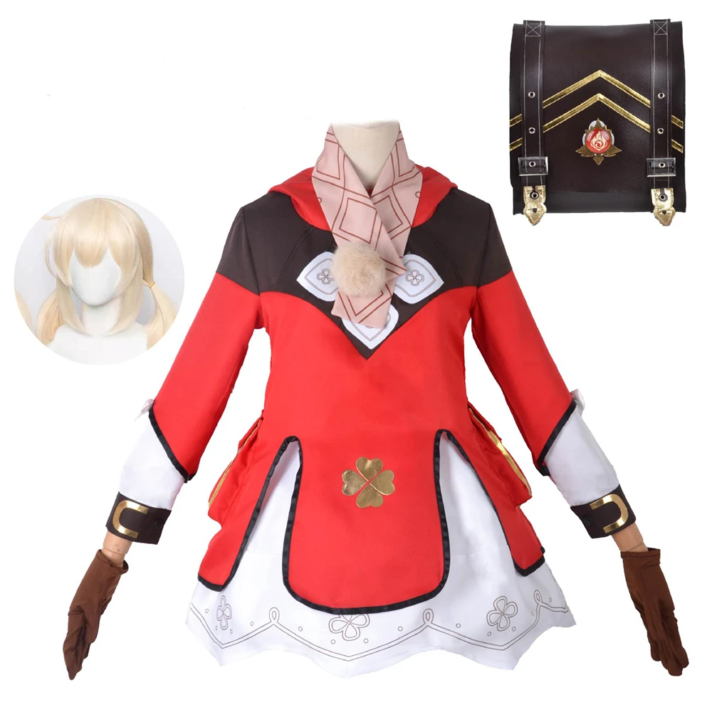 

Genshin Impact Klee Хэллоуин Аниме игра косплей рюкзак милый костюм Loli