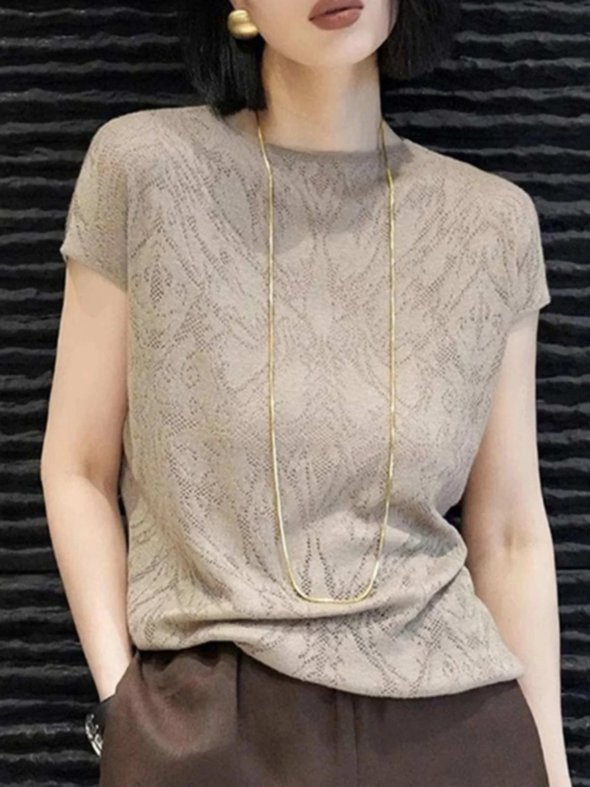 Популярные модели футболок из вискозы с коротким рукавом женская одежда Новинка