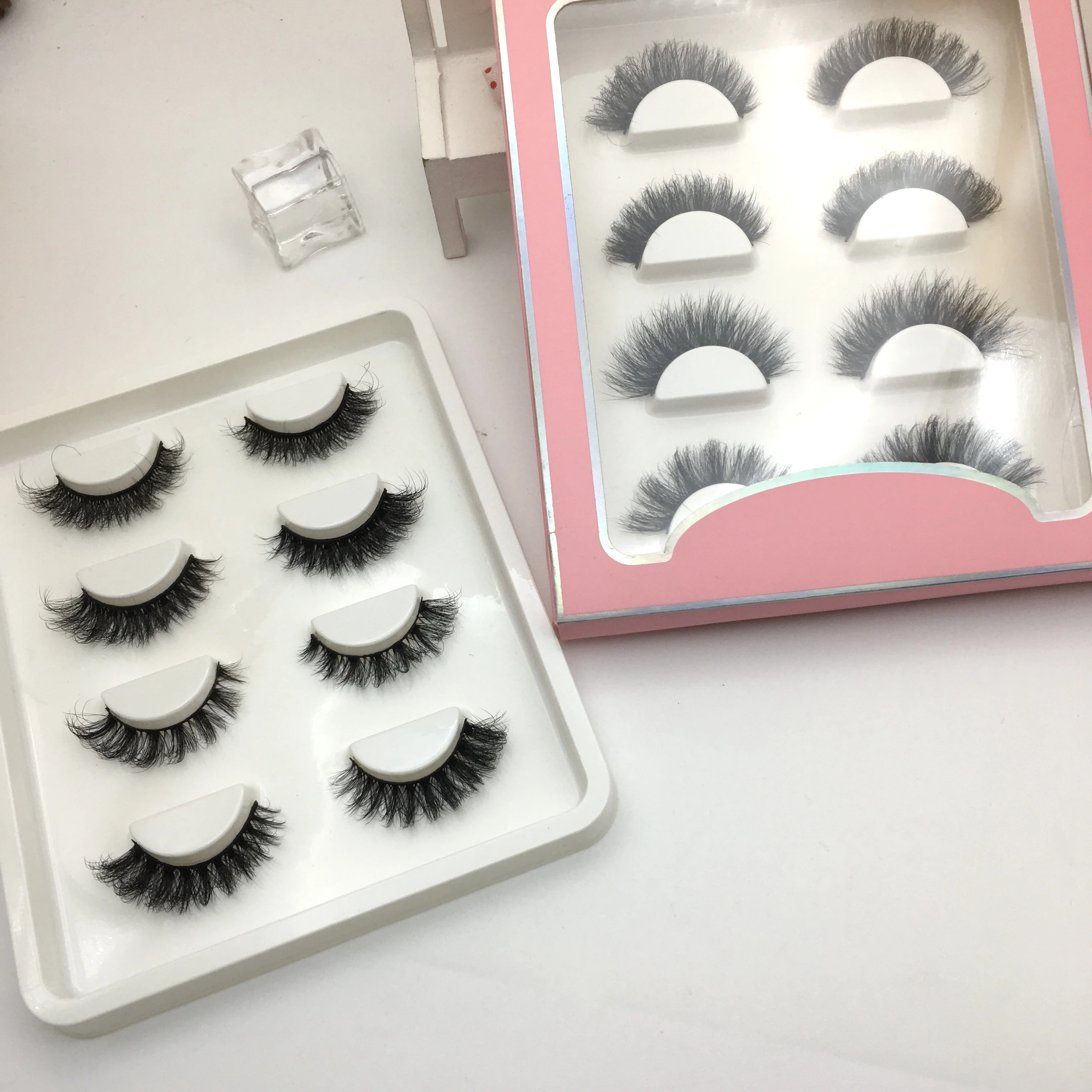 Оптовая продажа 4 пары пушистых ресниц частной торговой марки русские